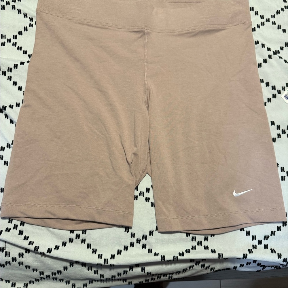 Nike Women's Beige Bike Shorts